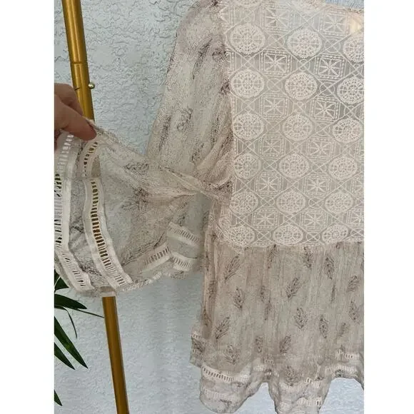 Anthropology by Meadow Rue Aeris Silk Blouse - Delicate and Feminine, Size Small - Picture 12 of 15